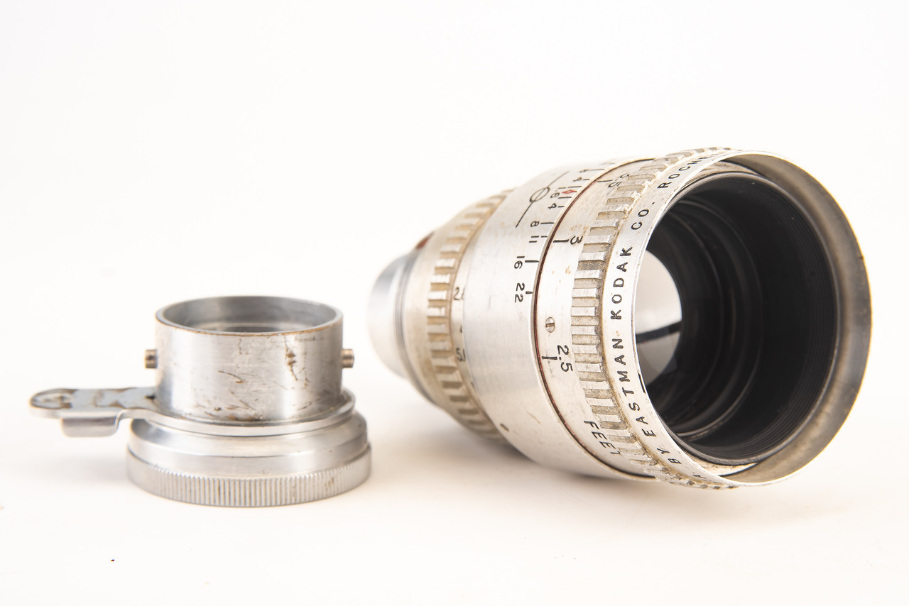 S Mount Kodak 50mm f/1.6 Anastigmat Cine Lens with M Mount Adapter