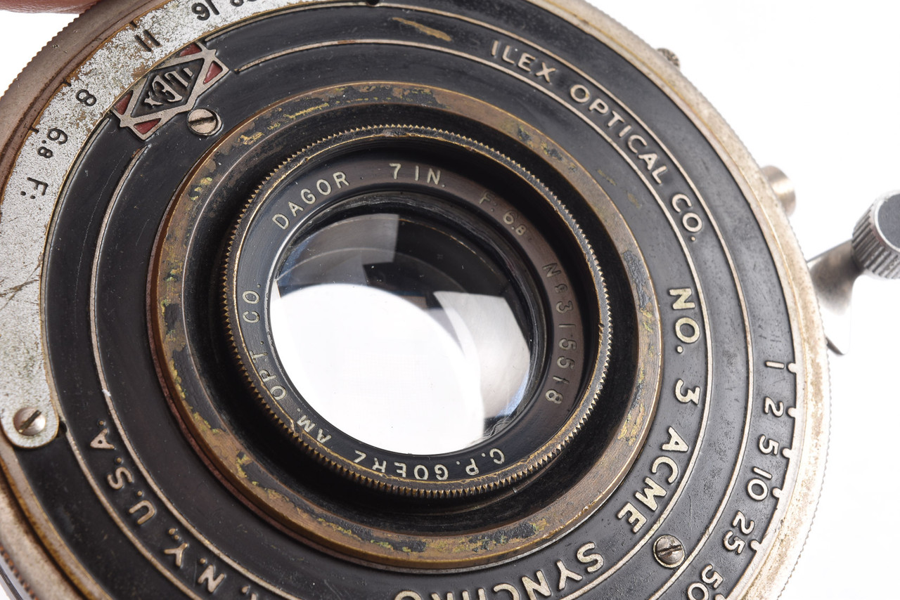 ◆◇ILEX No. #3 Acme DAGOR 9 1/2 IN. F:6.8◇◆ Goerz 12 in. (305mm) f⁄6.8 Gold Ring Dagor Ilex Acme Synchro BT Bi