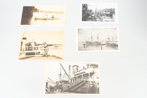 Boat & Watercraft Vintage Black and White Photo Lot Photograph Collection V28