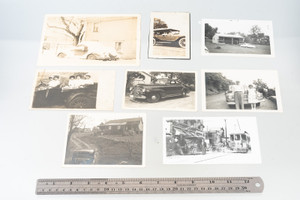 People and Cars Vintage Black and White Photo Lot Photograph Collection V28