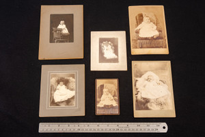 Portraits of Babies Vintage Black & White Photo Lot Photograph Collection V28