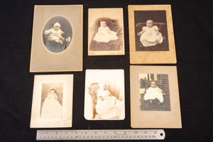 Portraits of Babies Vintage Black & White Photo Lot Photograph Collection V29