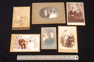 Portraits of Couples Vintage Black & White Photo Lot Photograph Collection V26
