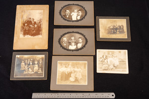 Portraits of Families Vintage Black & White Photo Lot Photograph Collection V29