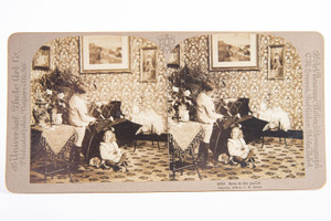 Rain in the Parlor Stereoview Photo No 4688 C.H. Graves V10