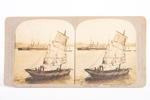 Ancient and Modern Boats in China Stereoview Photo No 104 C.H. Graves V14