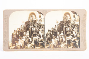 Easter Precession of the Greek Patriarch Stereoview Photo No 21 C.H. Graves V11