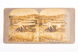 On the Walls of Old Manilla Phillippines Stereoview Photo No 10 C.H. Graves V15