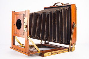 Thornton Pickard 6x8 Inch Large Format Plate Camera with Lens Board Antique V15
