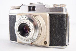 Ansco Memar Folding 35mm Film Camera with Agfa Apotar 45mm f/3.5 Lens V13