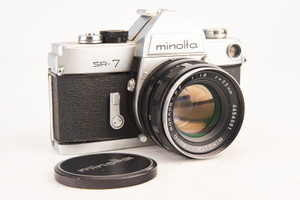 Minolta SR-7 35mm SLR Student Kit Film Camera with MC Rokkor-PF 55mm f/1.8 V12