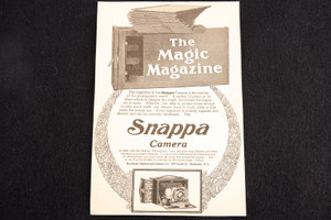 Antique 1902 Snappa Camera Magazine Advertising 5 1/2 x 8 1/4'' V19