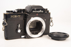 Minolta XE-7 35mm SLR Film Camera Body SR MD MC Mount Vintage Meter Works V29