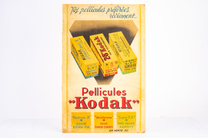 Antique SIgn Kodak Pellicules French Advertising for 620 Roll Films 18.5 x 12''