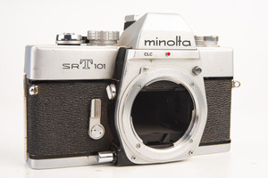 Minolta SRT101 Chrome 35mm SLR Film Camera Body SR Mount for MD MC Lenses V22