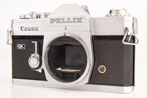 Canon Pellix QL 35mm SLR Film Camera Body FD FL Mount Vintage V28