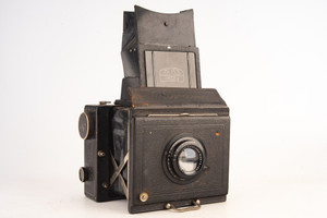 Zeiss Ikon Miroflex B 859/7 9 x 12 Plate Camera w Tessar 5cm 50mm f/4.5 Lens V22