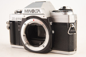 Minolta X-370 35mm SLR Film Camera Body MD MC SR Mount Meter WORKS AS-IS V24