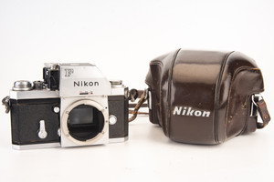 Nikon F Photomic 35mm SLR Film Camera Body in Case F Mount Vintage TESTED V28
