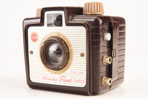Kodak Holiday Flash Brownie 127 Roll Film Camera WORKS Vintage V20