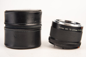 Vivitar MC 75-205mm f/3.5~4.5 2x Matched Multiplier Teleconverter Canon FD Mount
