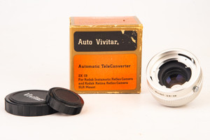 Vivitar 2X-19 Automatic TeleConverter for Kodak Instamatic & Retina Reflex V20