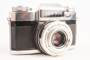 Zeiss Ikon Contaflex S Matic 35mm SLR Film Camera w Tessar50mm Lens AS-IS V13