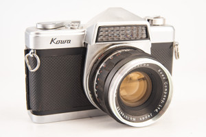 Kowa Model E 35mm SLR Film Camera with 50mm f/2 Lens AS-IS for Parts Repair V29
