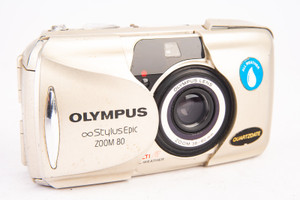 Olympus Stylus Epic Zoom 80 Point & Shoot 35mm Film Camera for Parts Repair V19