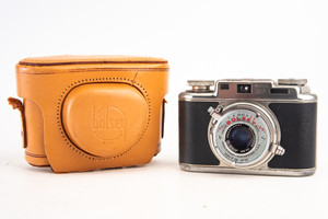 Bolsey Model B2 Compact 35mm Film Camera Original Case AS-IS Vintage V28