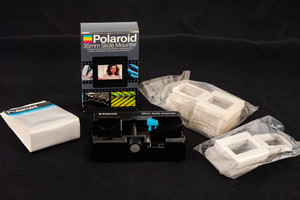 Polaroid 35mm Slide Mounter Transparency Film Cutter NEW in Box w 50 Mounts V28