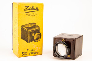 Zadiix 35mm Slide or Strip Royal De-Luxe Viewer #501 Bakelite in Box Vintage V28