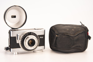 Ricoh Auto Shot 35mm Film Viewfinder Camera with Rikenon 35mm Lens & Flash V21