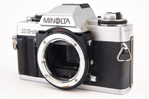 Minolta XG-M 35mm SLR Film Camera Body MD Mount Meter WORKS TESTED AS-IS V22