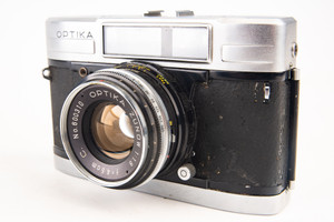 Optika Auto 35 35mm Film Spring Motor Rangefinder Camera Zunow 4.5cm Lens RARE