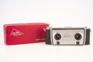 Kin-Dar 35mm Stereo Camera Steinheil Munchen Cassar 35mm f/3.5 Lens in Box V23