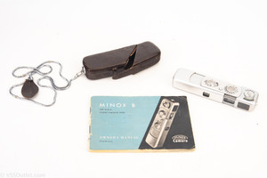 Minox B Subminiature Spy Camera with Complan 15mm f/3.5 Lens & Case Vintage V25