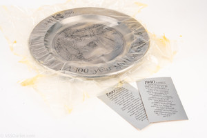 Eastman Kodak 100 Year Anniversary 1880-1980 Pewter Plate Sealed MINT V20