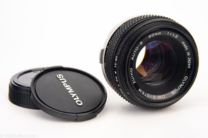Olympus OM-System Zuiko Auto-S 50mm f/1.8 Prime Lens for OM Mount with Caps V21