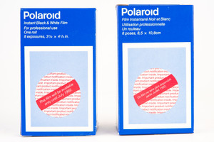 Polaroid B&W Instant Roll Film Type 47 3 1/4 x 4 1/4'' SEALED WORKS Exp 92 - 2 PACK