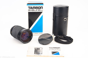 Adaptall II Mount Tamron 35-135mm f/3.5~4.2 CF Tele-Macro Zoom Lens Box 22A V21