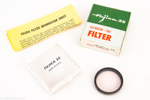 Fujica 35 35.5mm Screw-In No 1A Skylight Filter in Original Case & Box MINT V24