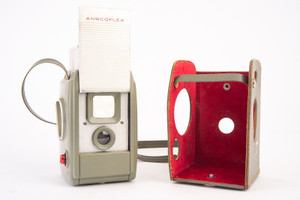 Ansco Anscoflex 620 Roll Film Pseudo TLR Camera with Rear of Case TESTED V12