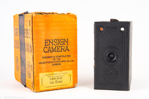 Houghton Ensign J-B Junior Box 120 Film 6x9cm Box Camera Near Mint in Box V21