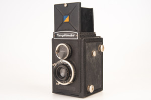 Voigtlander Brillant V6 6x6 120 Film TLR Camera w Voigtar 7.5cm f