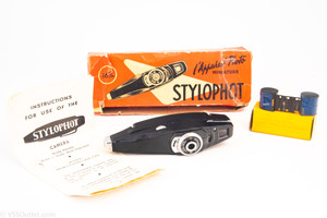 Secam Stylophot Compact 16mm Film Subminiature Spy Camera in Original Box V27