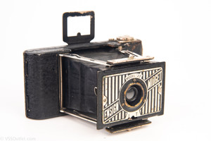 Houghton Ensign Midget Model 22 E-10 Film 3½x4½cm Exposure Folding Camera V23