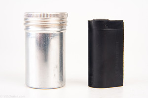 Tessina 35mm Film Cartridge Cassette in Vintage Aluminum Case V23