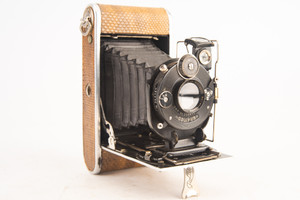 Krauss Rollette Luxus 129 Roll Film 5 x 7.5cm Folding Camera 8cm f/4.5 Lens V23