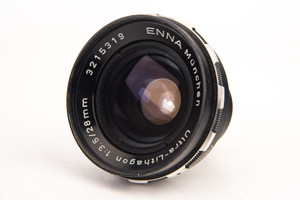 ENNA Munchen Ultra Lithagon 28mm f/3.5 Sockel Mount Lens Vintage RARE V29